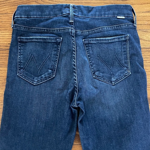 Mother Denim Jeans The Looker Ankle Fray Invitation Only Dark Wash Women’s Sz 28 - Picture 9 of 12